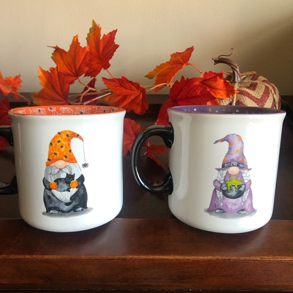 13th & Elm Ceramic Gnome Mugs